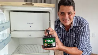 Como ligar uma geladeira na bateria de moto e economizar energia.