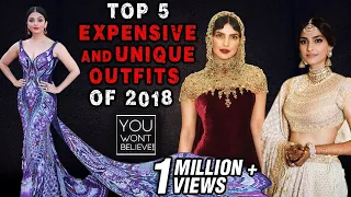 Sonam Wedding Dress, Aishwarya Rai Butterfly Gown, Priyanka Golden Hood | Expensive Outfits Of 2018