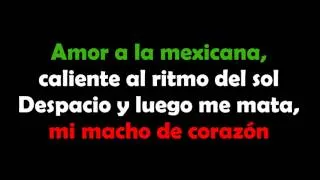 Amor a la Mexicana - Thalía (Letra)