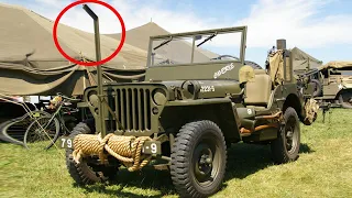 Для чего устанавливали эти палки на бампера, на военных Willys?