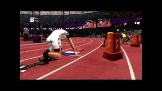 London 2012 video game:200m world record!