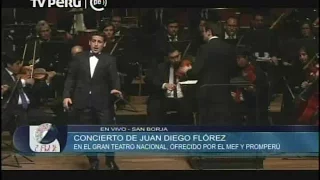 Juan Diego Flórez cantó "La flor de la canela"