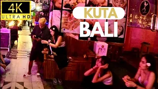 [4K]🔥KUTA & LEGIAN BALI NIGHTLIFE AREAS | WALKING TOUR