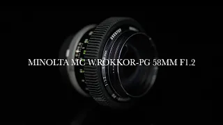 MINOLTA MC W.ROKKOR-PG 58MM F1.2 | Lens Test