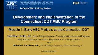 Old file version - Development and Implementation of the Connecticut DOT ABC Program - Module 1