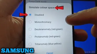 How to enable or disable simulate color space on Samsung Galaxy A02 | Hardware Accelerated Rendering