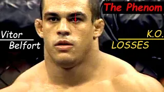 PHENOMenal MMA LOSSES (by KO): Vitor Belfort "The Phenom"