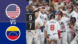 Resumen Estados Unidos vs Venezuela | Clásico Mundial 2023 18-mar