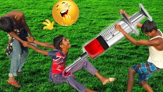 Must Watch New Funny Video 2022 Injection ComedyVideo🤣🤑🤣 Try To Not Laugh Ep 11 BY   Village Fun BD,