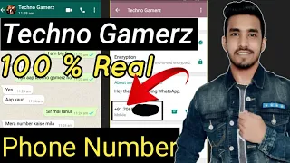 Techno Gamerz ka Number | Techno Gamerz WhatsApp Number |