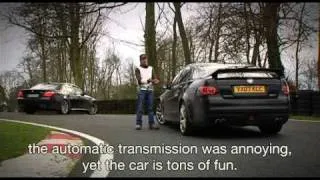 BMW M5 vs. Vauxhall VXR8 (english subs) 2of2