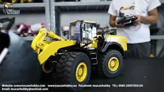 MT Model 1/14 Metal RC Hydraulic Loader of KOMATSU WA480, weigh 16kg, Got: 1PC Fork, Quick Coupler