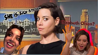 Aubrey Plaza telling the secret of co-stars like Elizabeth Olsen and others