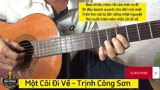 Solo Guitar “ Một Cõi Đi Về” -Trịnh Công Sơn #nhactrutinh #trinhcongson  #nhactienchien #nhachay