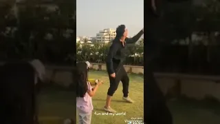 Actor Akshay Kumar flying a Kite with his daughter
