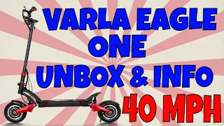 VARLA Eagle One Electric Scooter Unboxing - 40 MPH - 2x 1000W Motors - Hydraulic Brakes - AWESOME