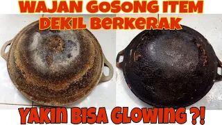 TIPS CARA MEMBERSIHKAN KERAK WAJAN GOSONG MEMBANDEL || REVIEW JUJUR WAJAN GOSONG SAMPE GLOWING