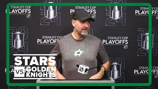 Pete DeBoer |  Stars-Knights Game 3 practice comments