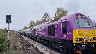 Trains at Sheffield and Swinton Station 14/4/23