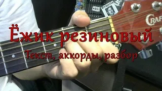 Ёжик резиновый. Текст песни, аккорды, разбор