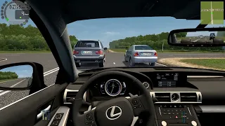 Lexus is fast driving  City Car Driving