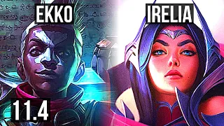 EKKO vs IRELIA (MID) | 9/1/13, 2.7M mastery, 900+ games, Legendary | EUW Challenger | v11.4