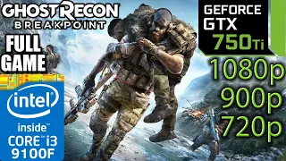 Ghost Recon Breakpoint Full Game - GTX 750 ti - 1080p - 900p - 720p - i3 9100f - Benchmark PC