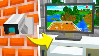 ✔️ Como fazer uma CÂMERA DE SEGURANÇA no MINECRAFT (funciona!)