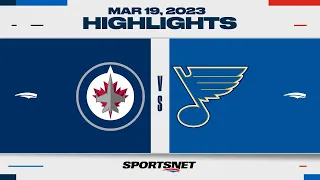 NHL Highlights | Jets vs. Blues - March 19, 2023