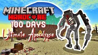 I Survived 100 Days In The Ultimate Zombie and Parasite Apocalypse in Hardcore Minecraft...