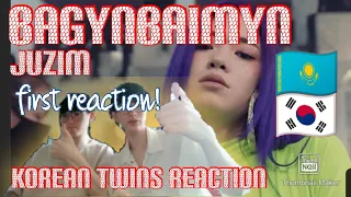 Korean twins first react to 'Juzim-Baģynbaimyn'!! [Korean boy reaction] Qpop 🇰🇿 (Reaction)