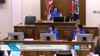 05/23/24 Metro Council Operating Budget Hearings: Library