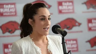 Jordyn Wieber introduced as Arkansas' new gymnastics coach