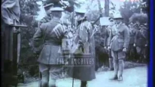 World War One narrow gauge railway.  Archive Film 91260