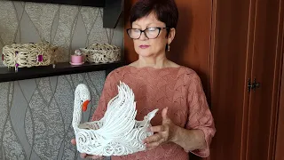 Candy bowl "Swan" Master Class by Natalia Polyakova