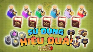 CÁCH SỬ DỤNG VẬT PHẨM THẦN KỲ HIỆU QUẢ Clash of clans | Akari Gaming