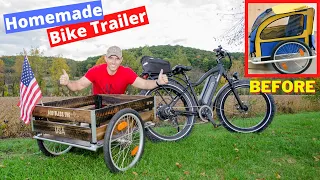 How I built a DIY Bike trailer made from kid trailer Himiway E-bike