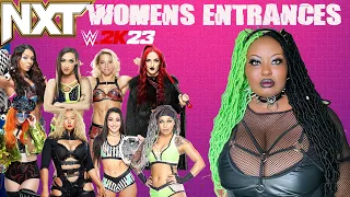 WWE2K23 - ALL NXT WOMEN'S ENTRANCES REACTIONS!!