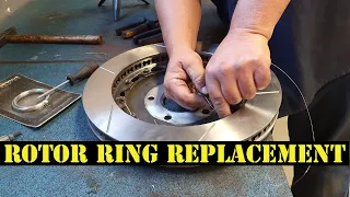 How to replace 2 piece rotors (Rotor rings)