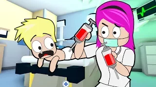 Baby Gets 2 Shots in the BUTT in Roblox / Adventures of Baby Alan / Gamer Chad Roleplays