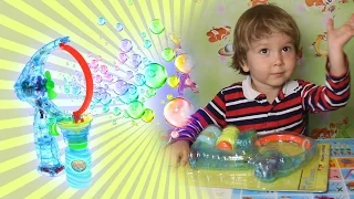 Пистолет для мыльных пузырей/Children's games. Gun soap bubbles МанкитуИгры # 16