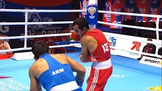 Round of 16 (52kg)  YUSIFZADA Masud (AZE) vs HOVHANNISYAN Artur (ARM) /AIBA World 2019