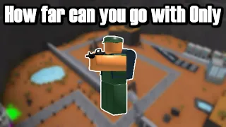 How far can you go with Only Soldier? | Roblox Tower Battles