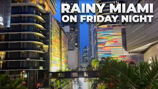 Miami Walk : Brickell to Downtown on Friday Night during Tropical Storm Warning (June 3, 2022)