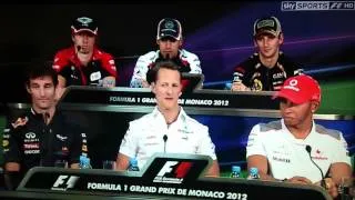 Awkward moment in F1 conference: Monaco Grand Prix