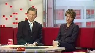 BBC Breakfast 8.28am Regional Opt-Out (Bill Turnbull & Natasha Kaplinsky) - 18th February 2004