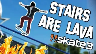 Skate 3: STAIRS ARE LAVA CHALLENGE!?