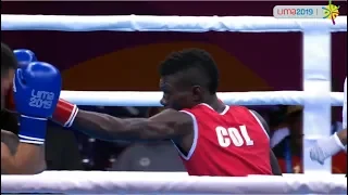 (49kg) MARTINEZ RIVAS Yuberjen Herney (COL) vs ARIAS Kevin Adonis (NCA) PanAmerican Games Lima 2019