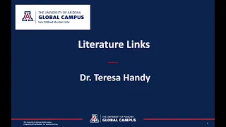 Dr. Teresa Handy: Literature Links