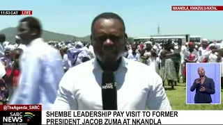 Shembe leadership pay historic visit to former President Jacob Zuma in Nkandla